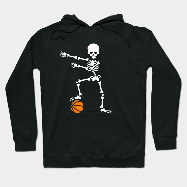 Basketball the floss dance flossing skeleton Hoodie by LaundryFactory